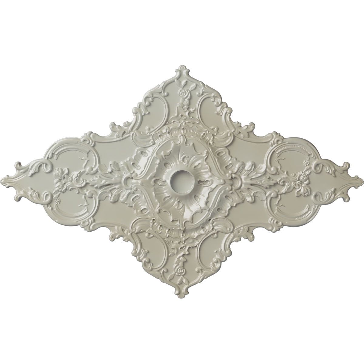 Flash Blue Hand-Painted Diamond Ceiling Medallion