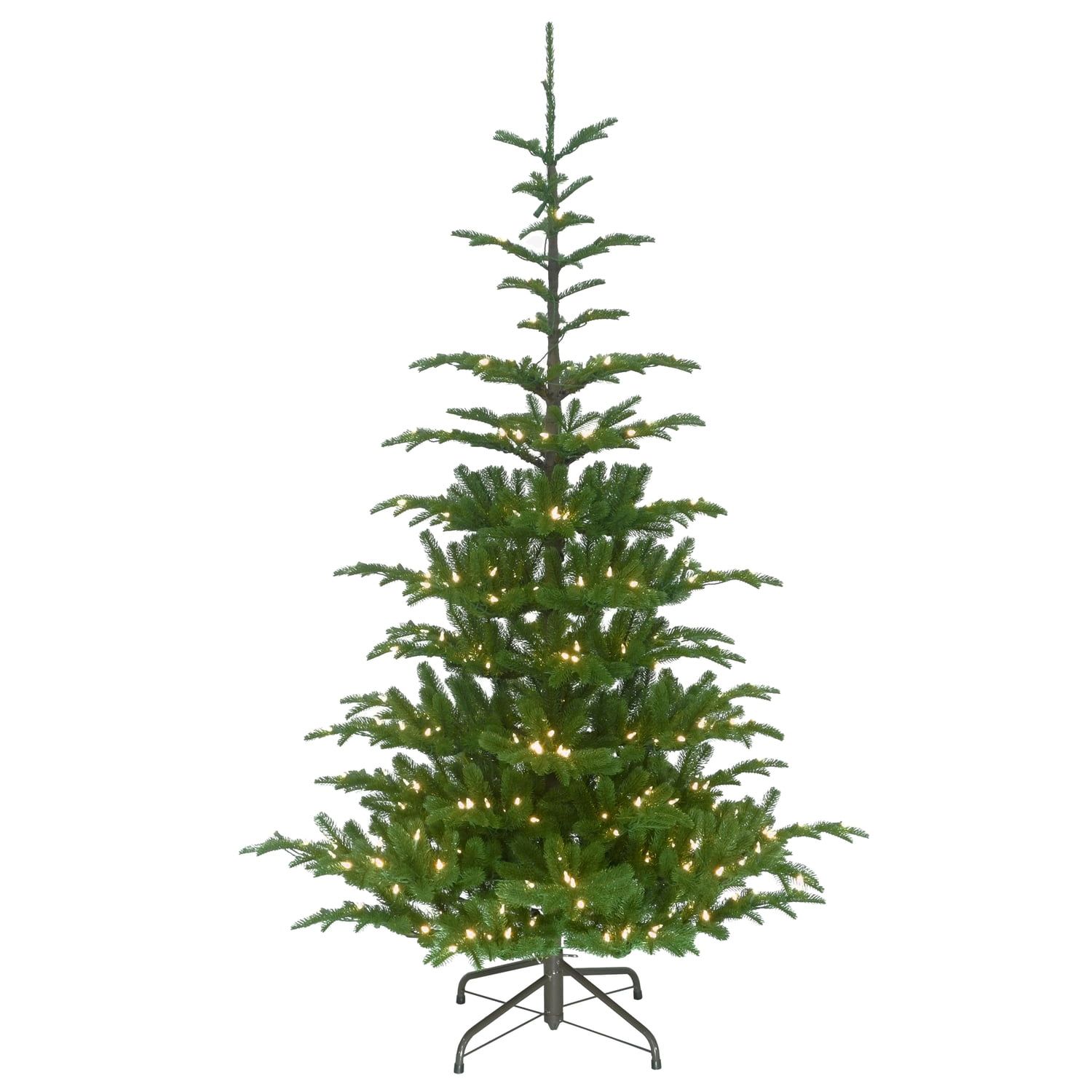 7.5 ft Green Norwegian Spruce Christmas Tree with Clear Lights