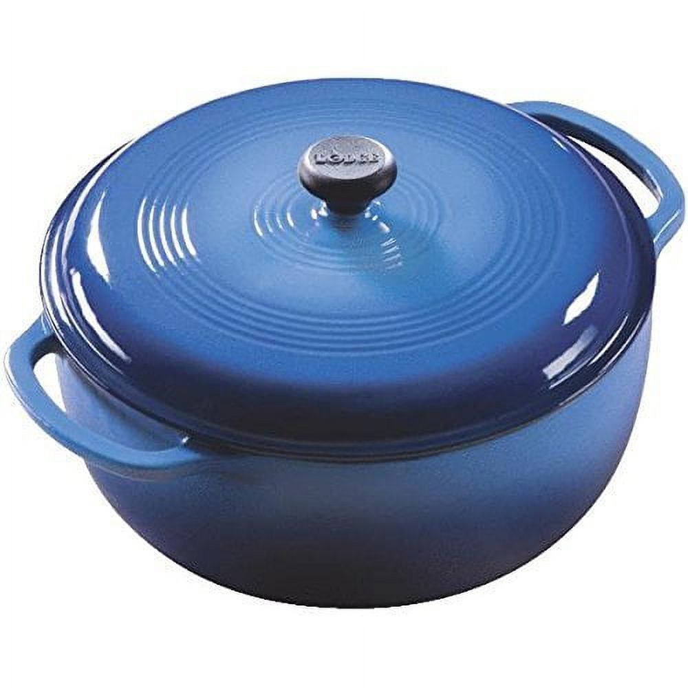 Blue Enameled Cast Iron 7.5 Quart Dutch Oven