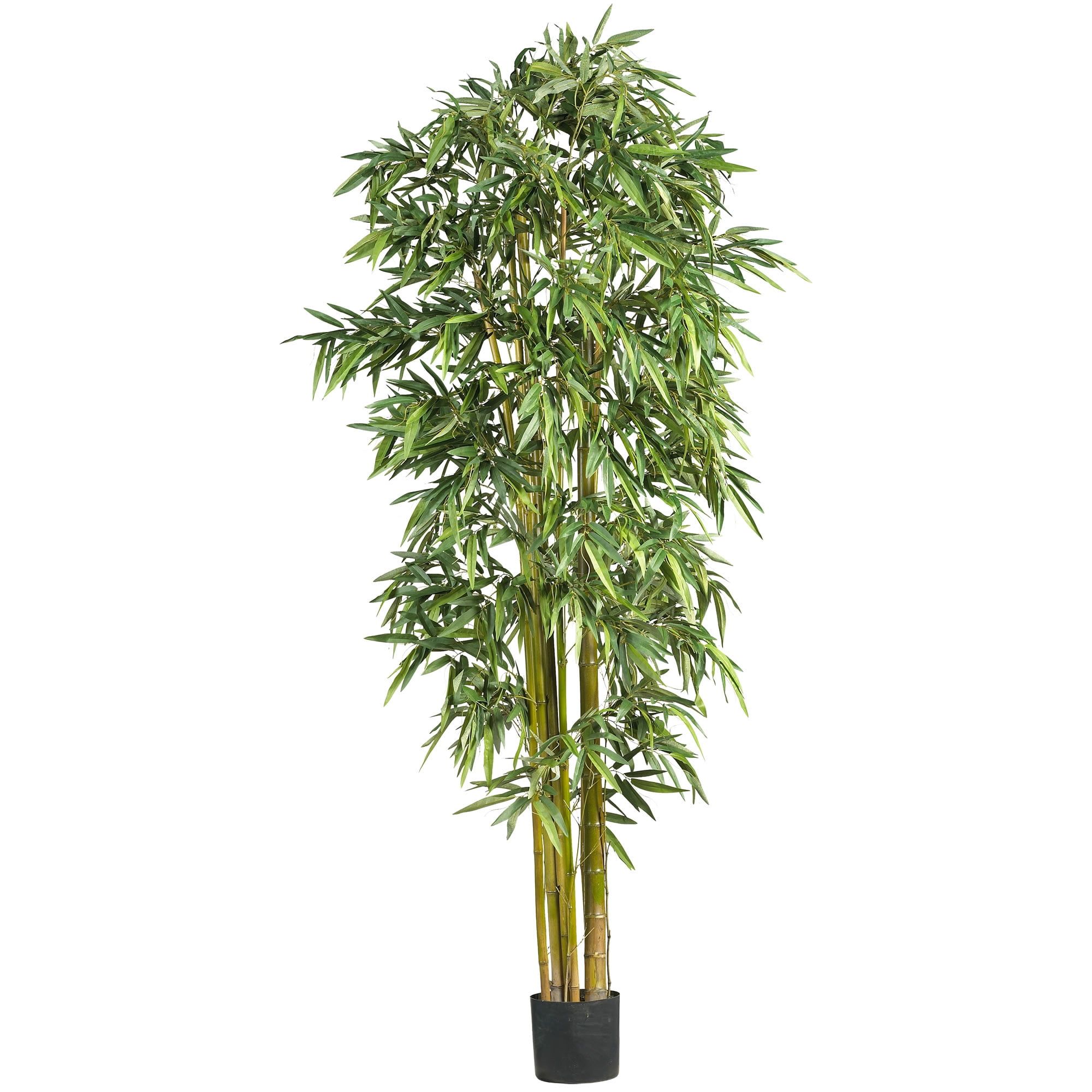 7ft Tall Silk and Bamboo Potted Artificial Tree