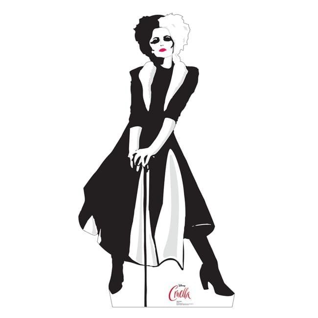 Cruella Life-Size Black and White Cardboard Cutout Standee