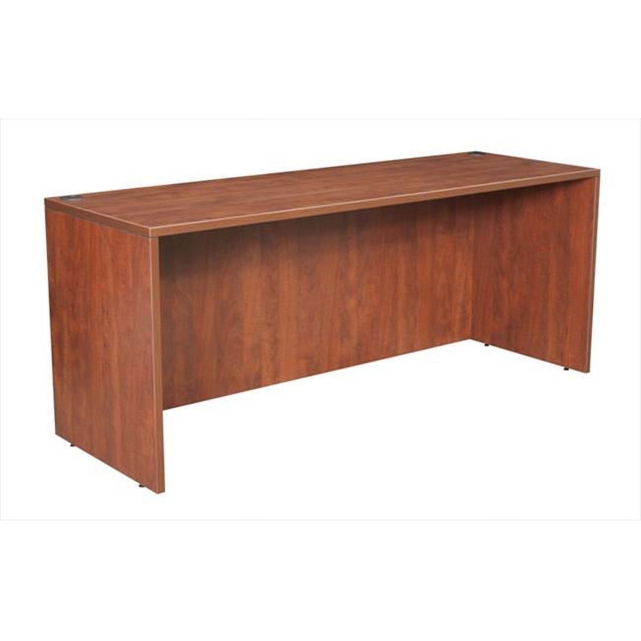 Cherry Wood Executive Desk with Filing Cabinet and Drawer