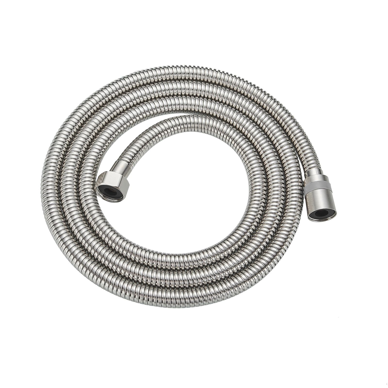 71-Inch Brushed Nickel Stainless Steel Shower Hose with Brass Insert