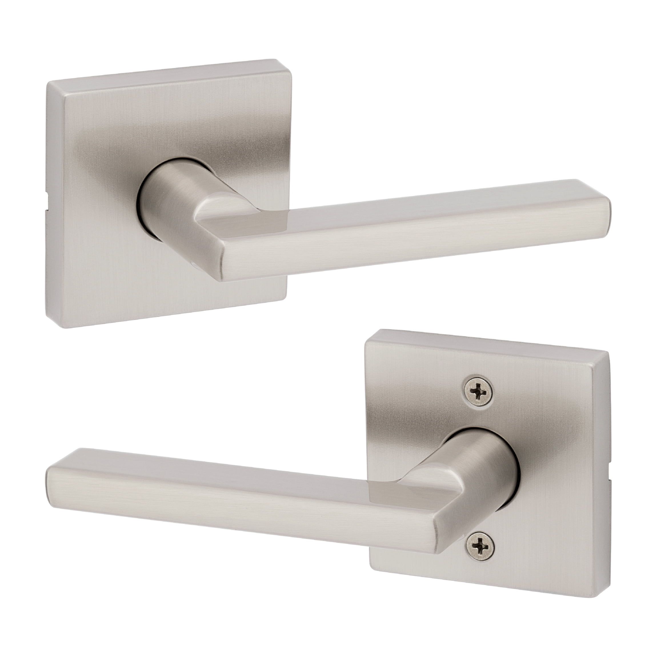 Satin Nickel Modern Passage Door Lever Handle