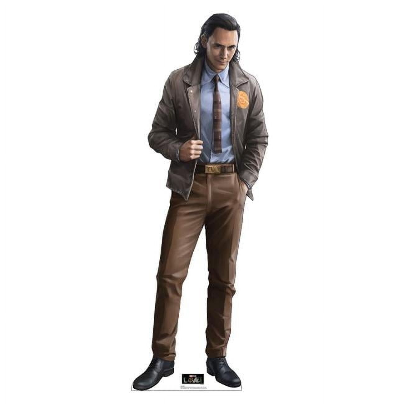 Life-Size Loki Cardboard Cutout Standee with Brown Outfit