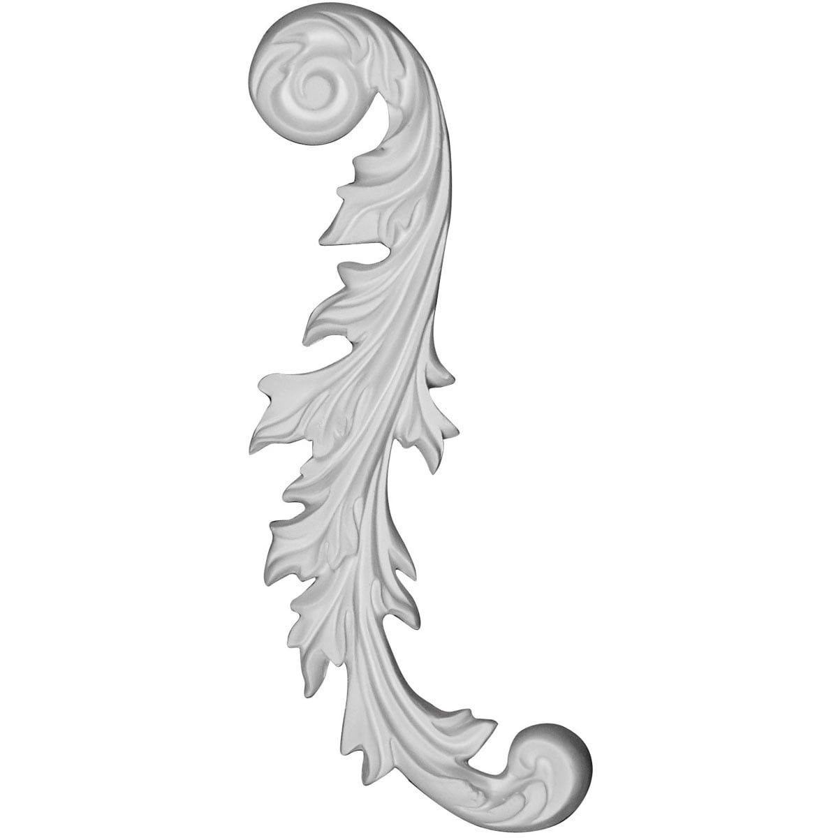 Primed Architectural Polyurethane Leaf Onlay, 8.75" x 2.75"