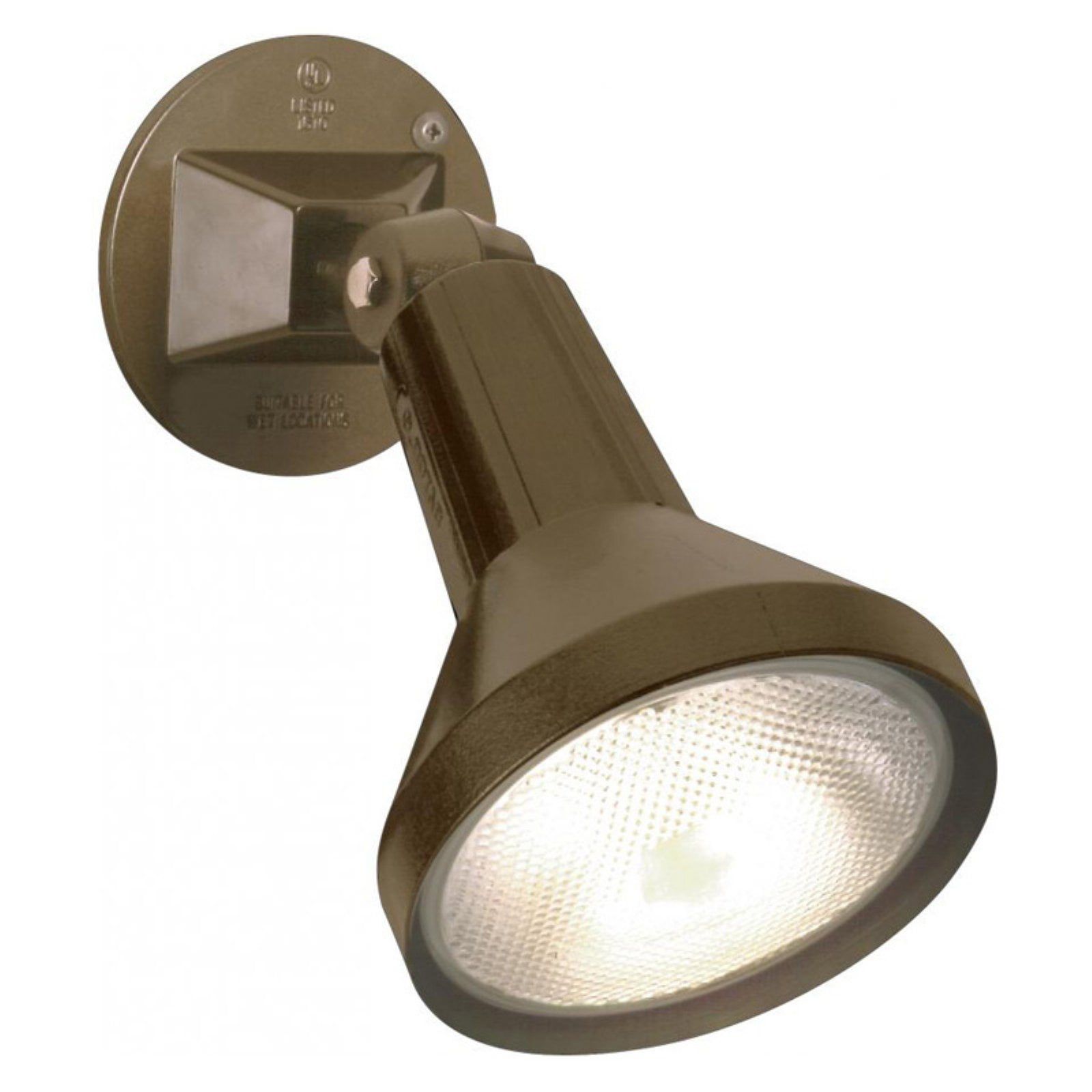 8-Inch Bronze Adjustable Swivel Outdoor Flood Light