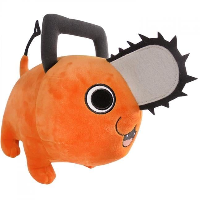 Pochita Orange Polyester Small Keychain Plush with Sound