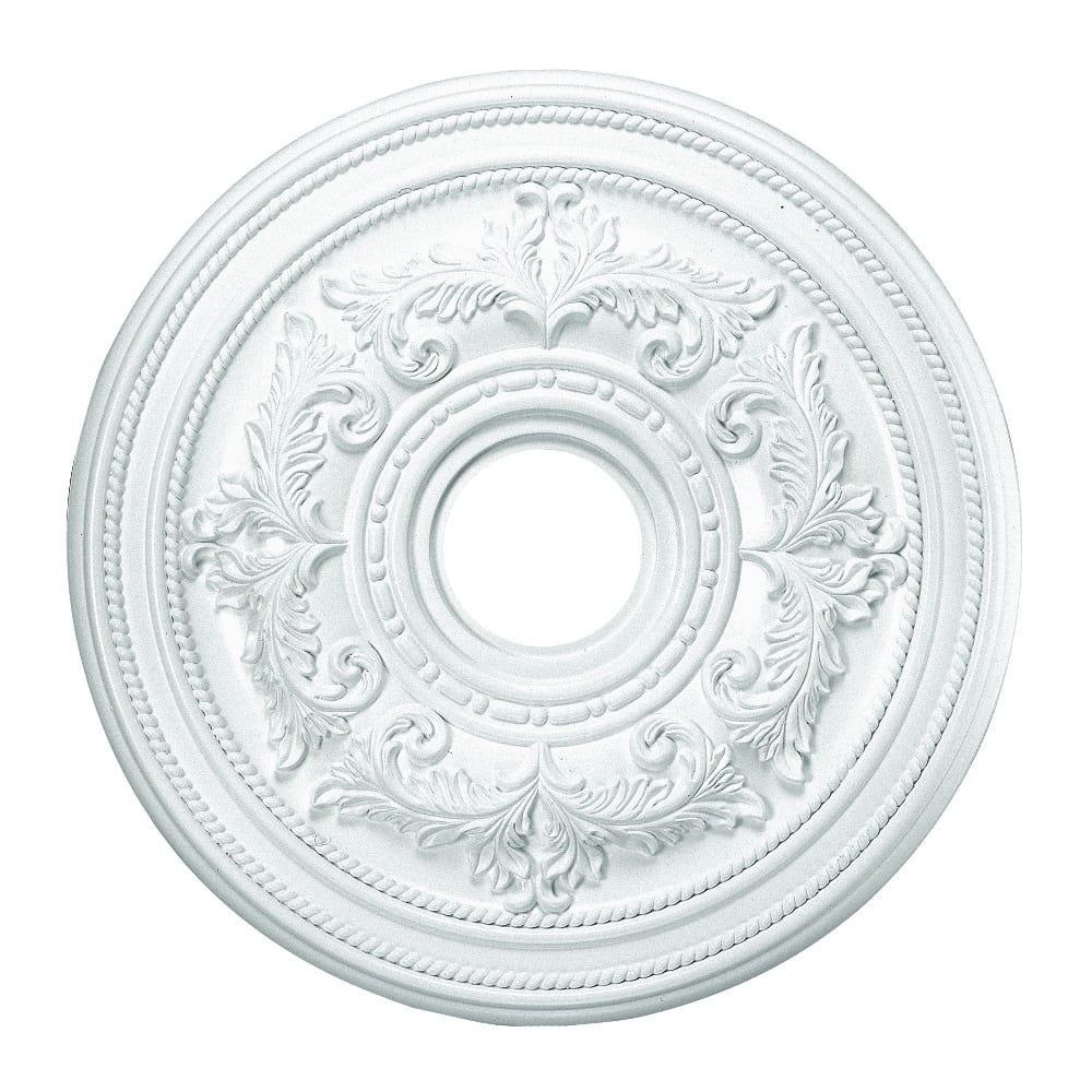 Versailles White Polyurethane Ceiling Medallion, 22.5 Inches