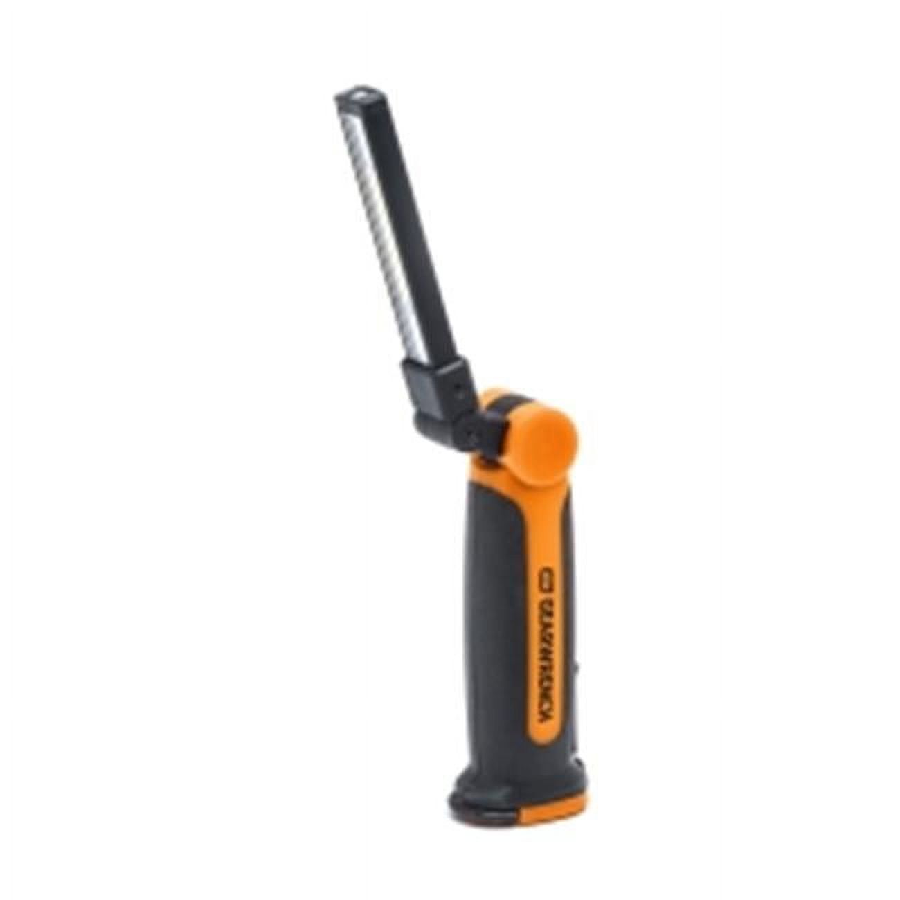 8" Black and Orange LED Battery Operated Clamp Light