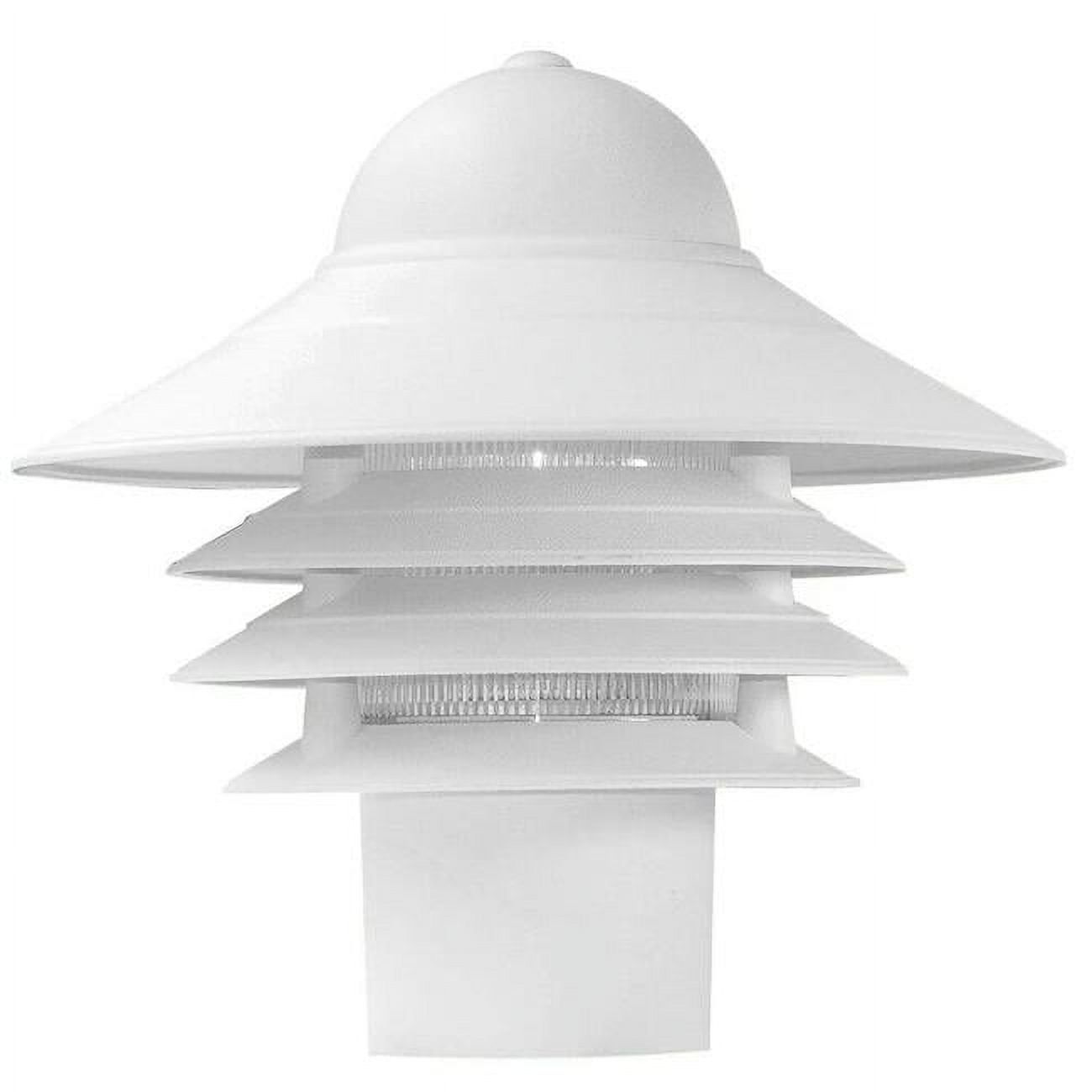 Mariner White 10" Outdoor Post Mount Light Fixture