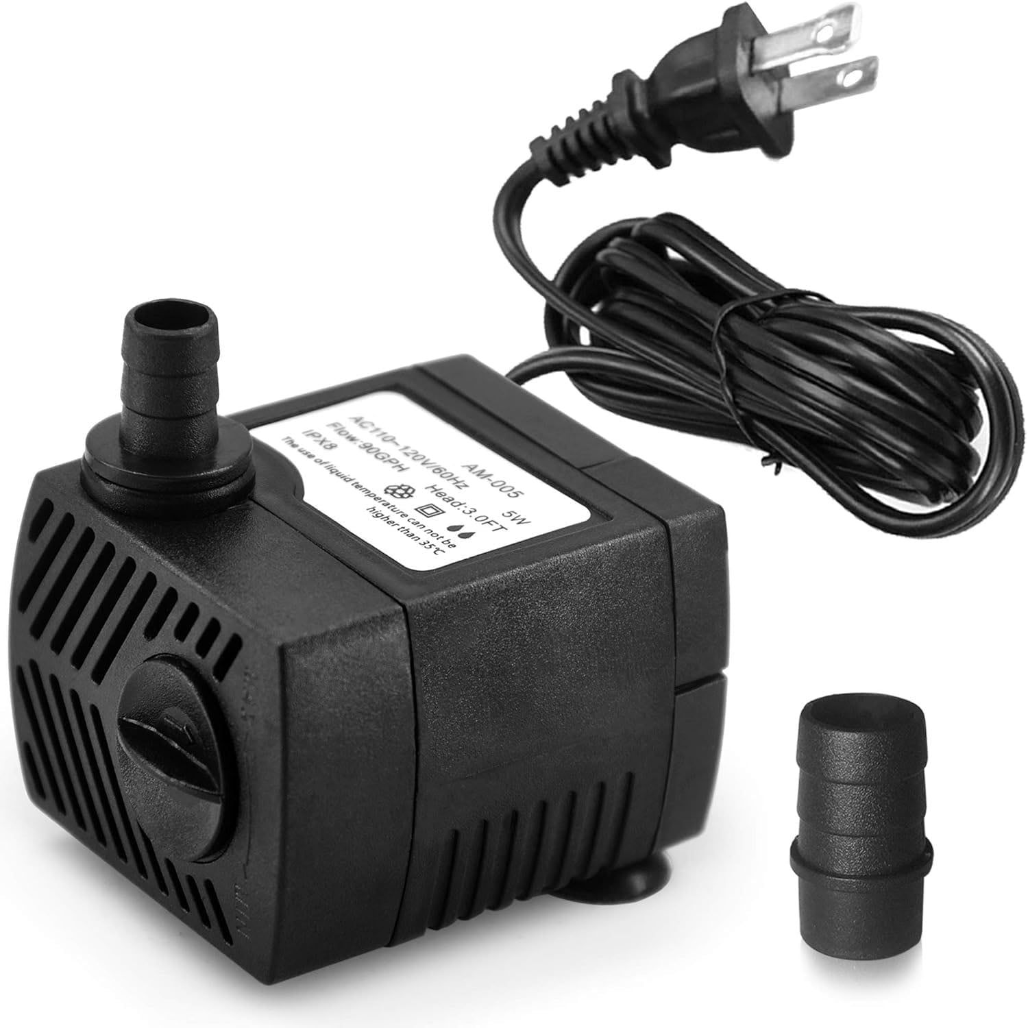 Mini Black Submersible Water Pump for Fountains and Aquariums