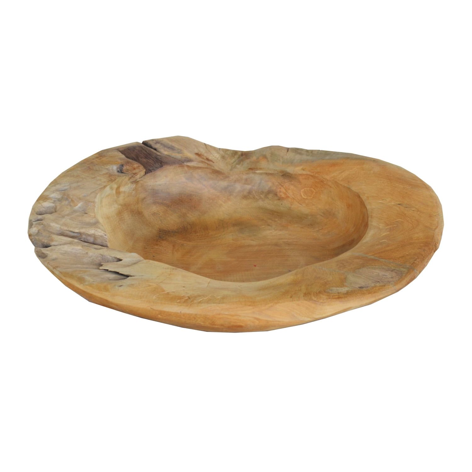 Natural Teak Decorative Bowl Set