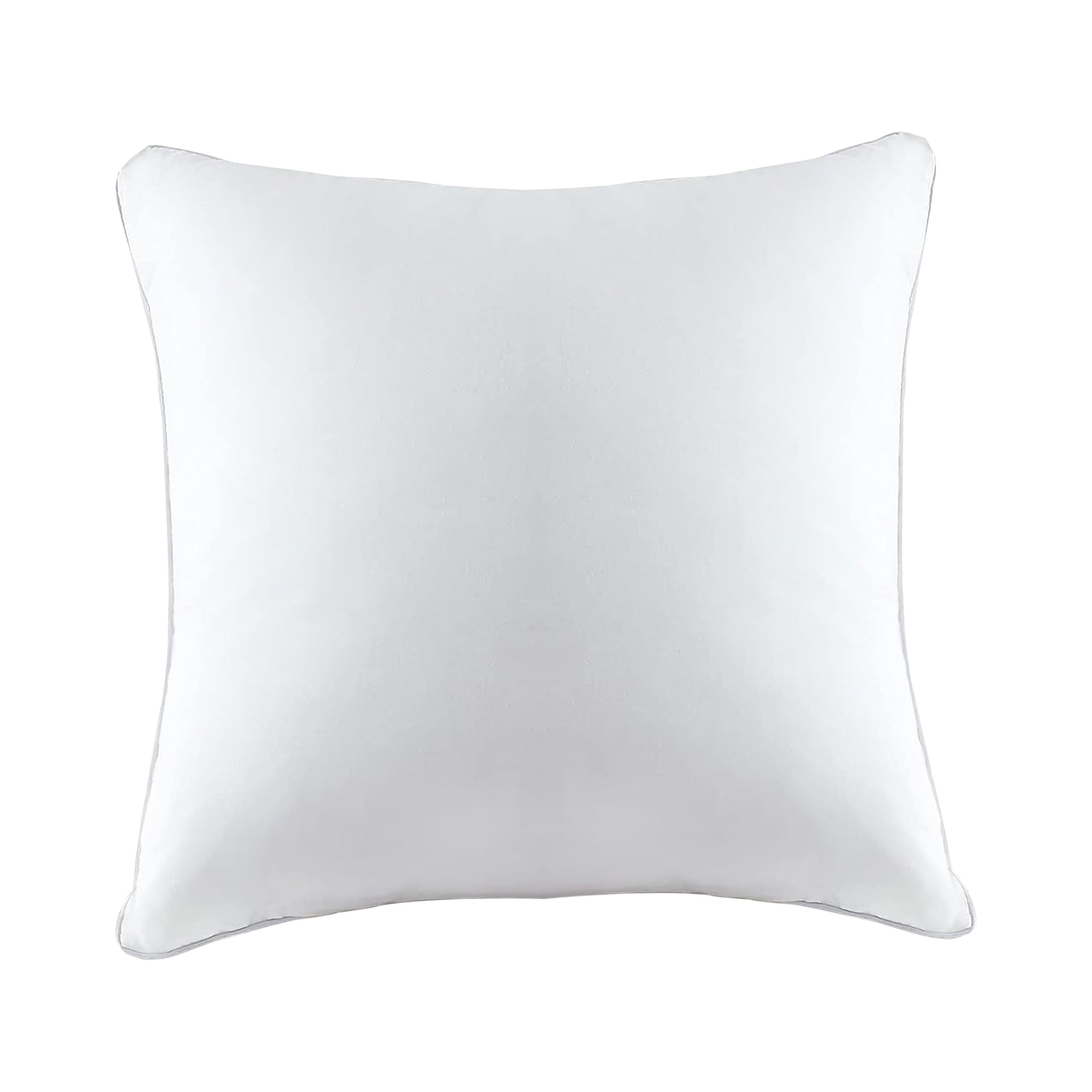 White 20x20 Inch Down Feather Throw Pillow Insert