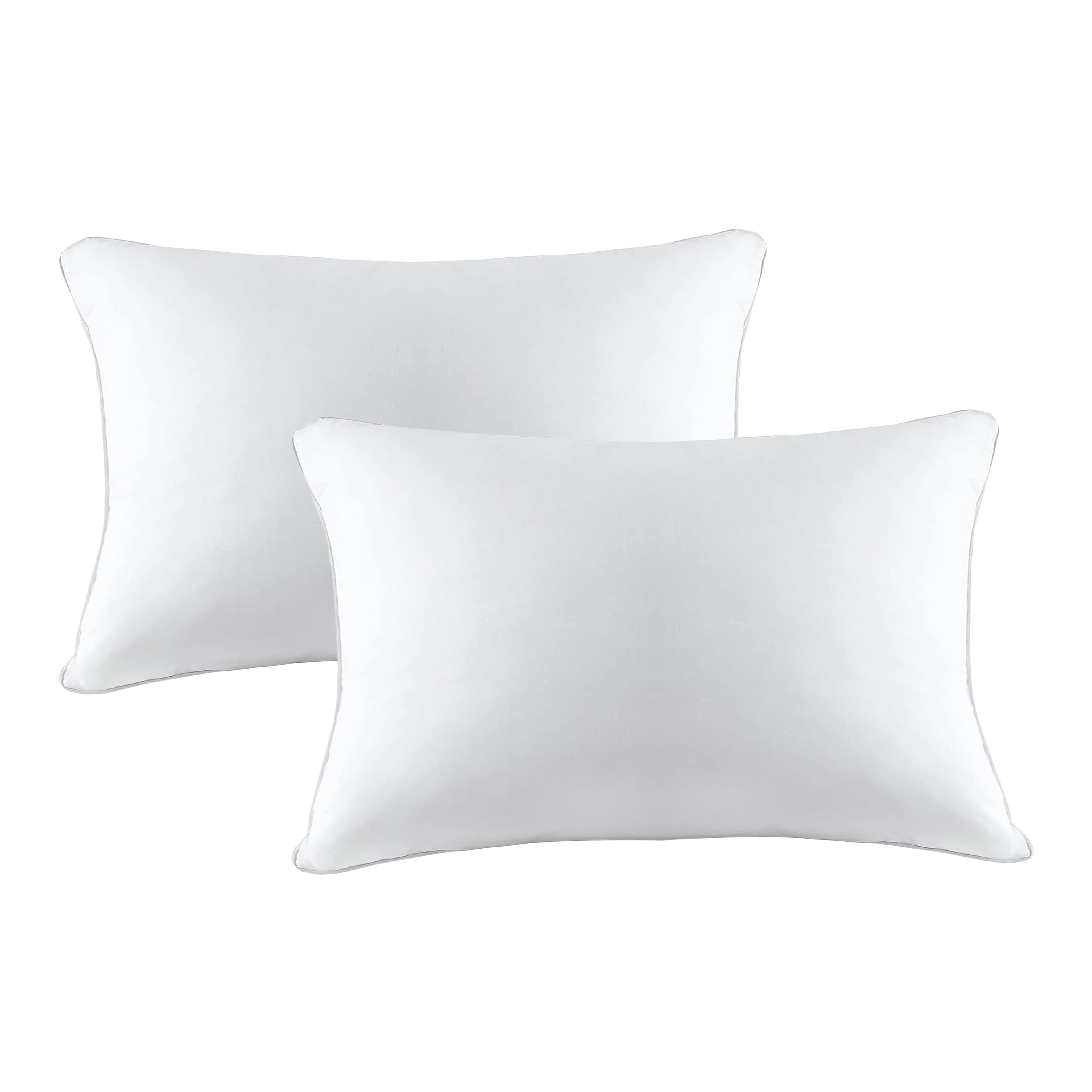 White Down Feather 12x20 Inch Rectangular Throw Pillow Inserts, Set of 2