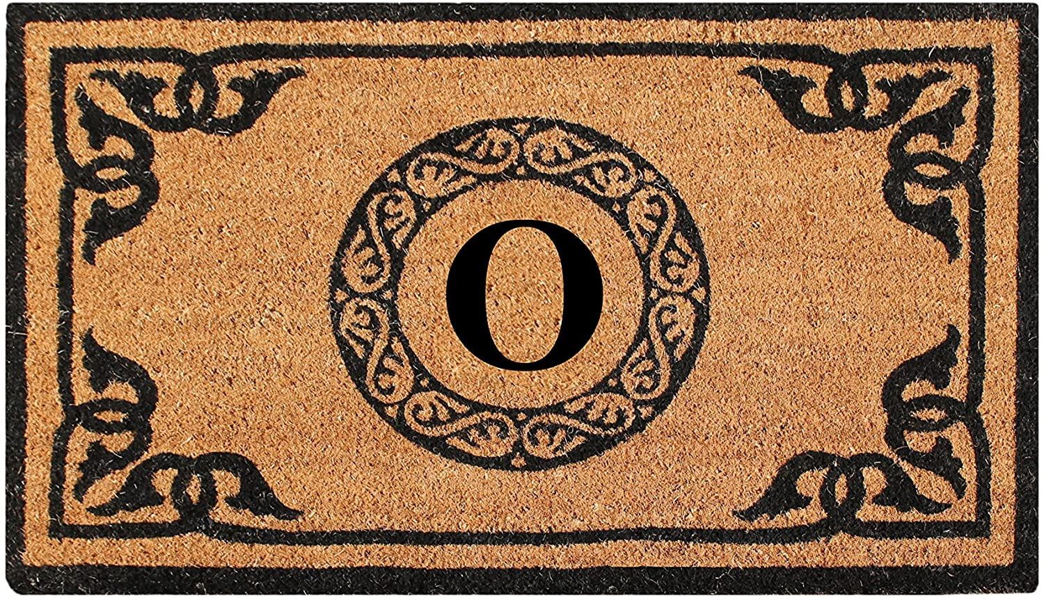 Personalized 39"x24" Coir Outdoor Welcome Mat with Monogram