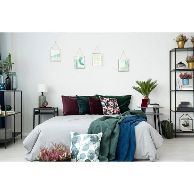 A1HC Set of 2 Luxurious Fine Soft Velvet Throw Pillow Covers Only, For Sofas, Beds, Vibrant Colors and Hidden YKK Zipper. Enhance your Living Space with Decorative Couch Pillow 18"x18", Dark Brown