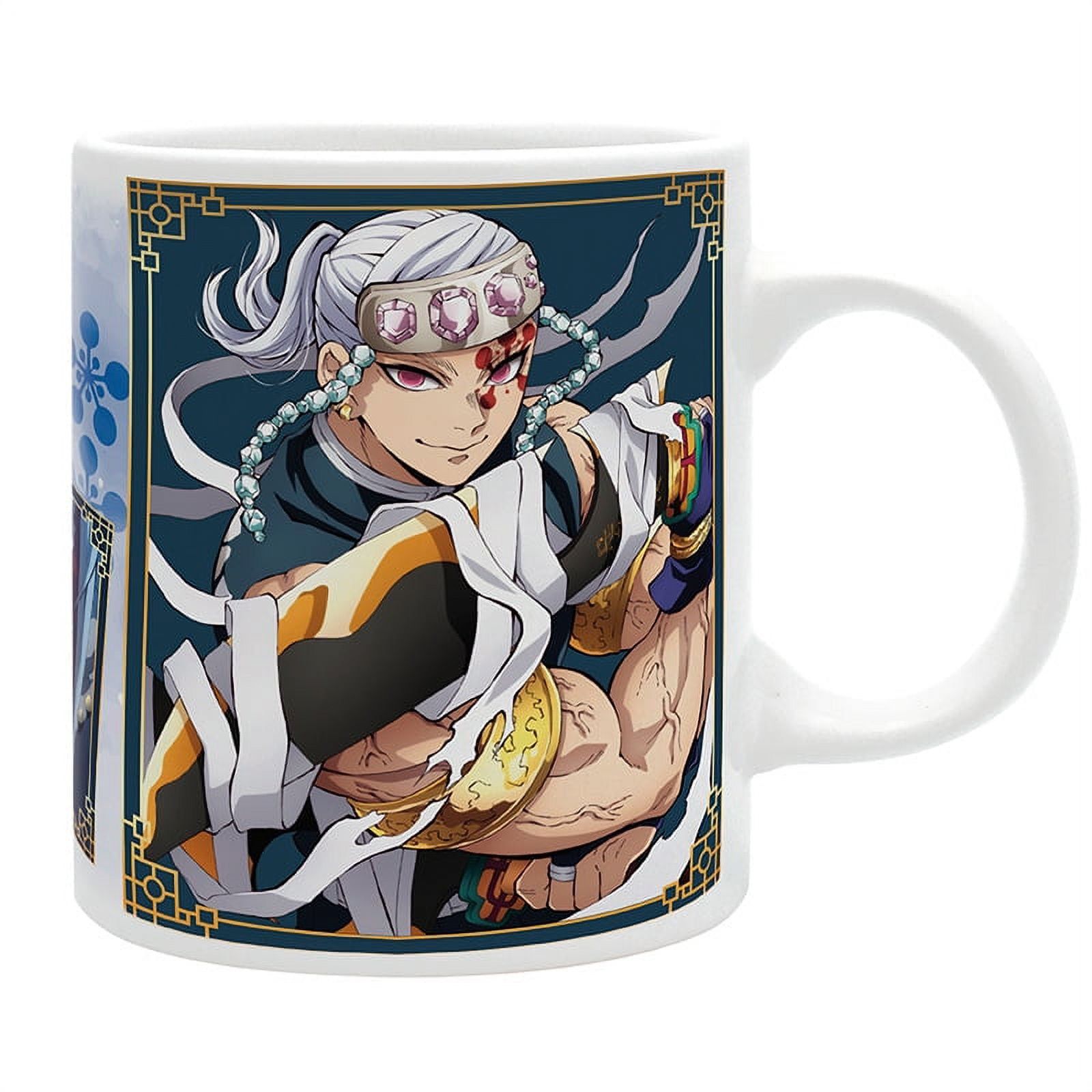 White Ceramic Tengen Uzui Anime Mug, 11 oz