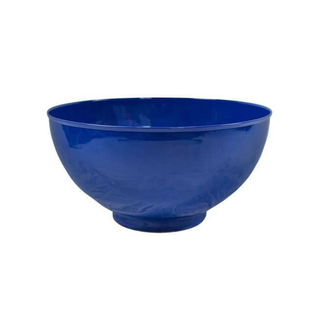 Small French Blue Galvanized Steel Bowl Planter