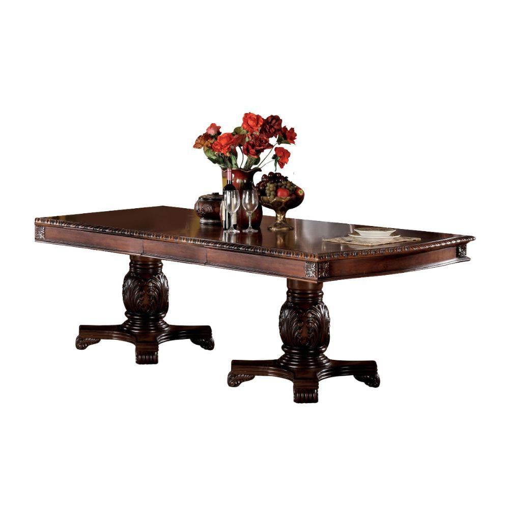 Chateau De Ville Cherry Double Pedestal Extendable Dining Table