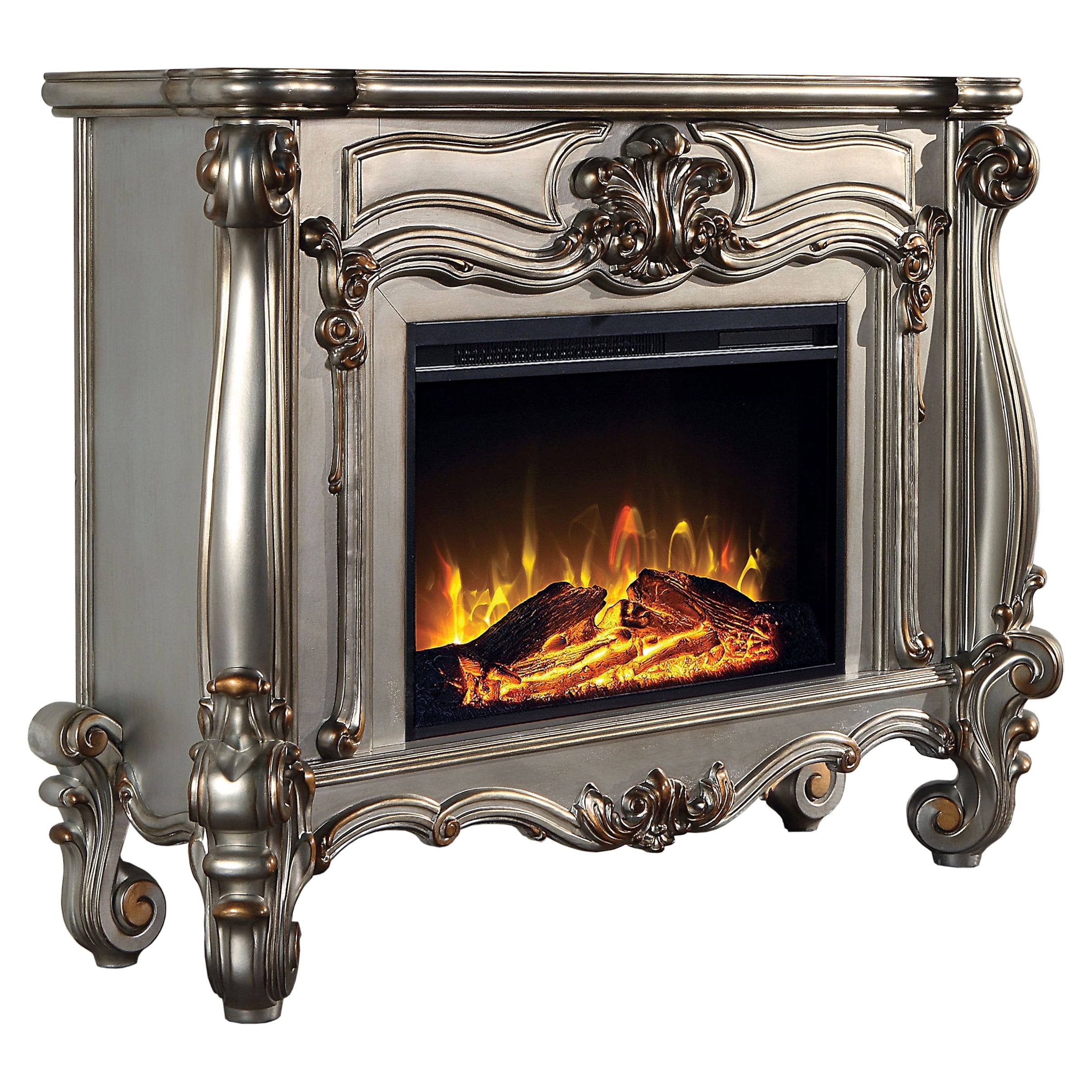 Versailles Antique Platinum 47" Electric Fireplace with Safety Technology