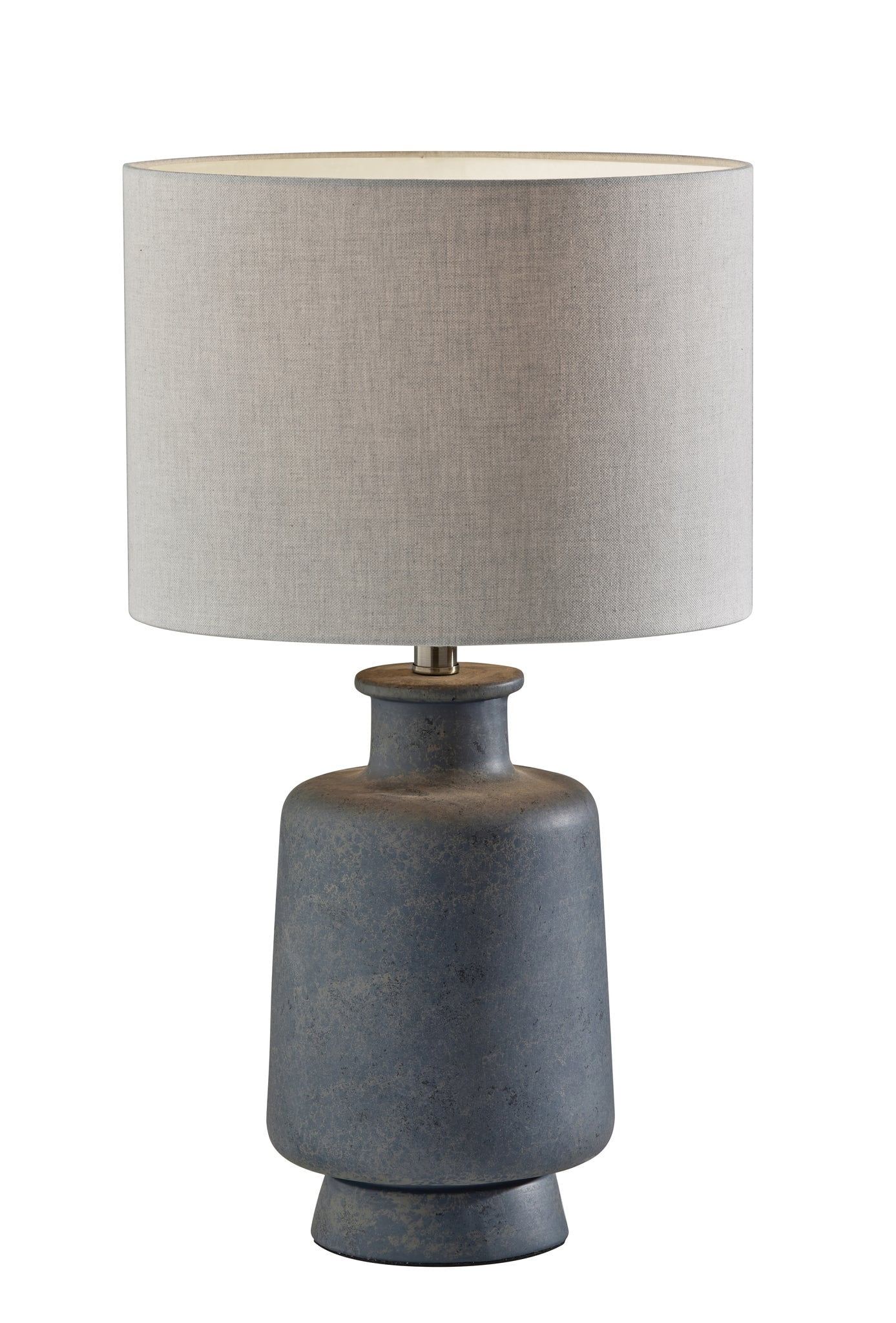 Skylar 24.5" Black Ceramic Table Lamp with Taupe Shade