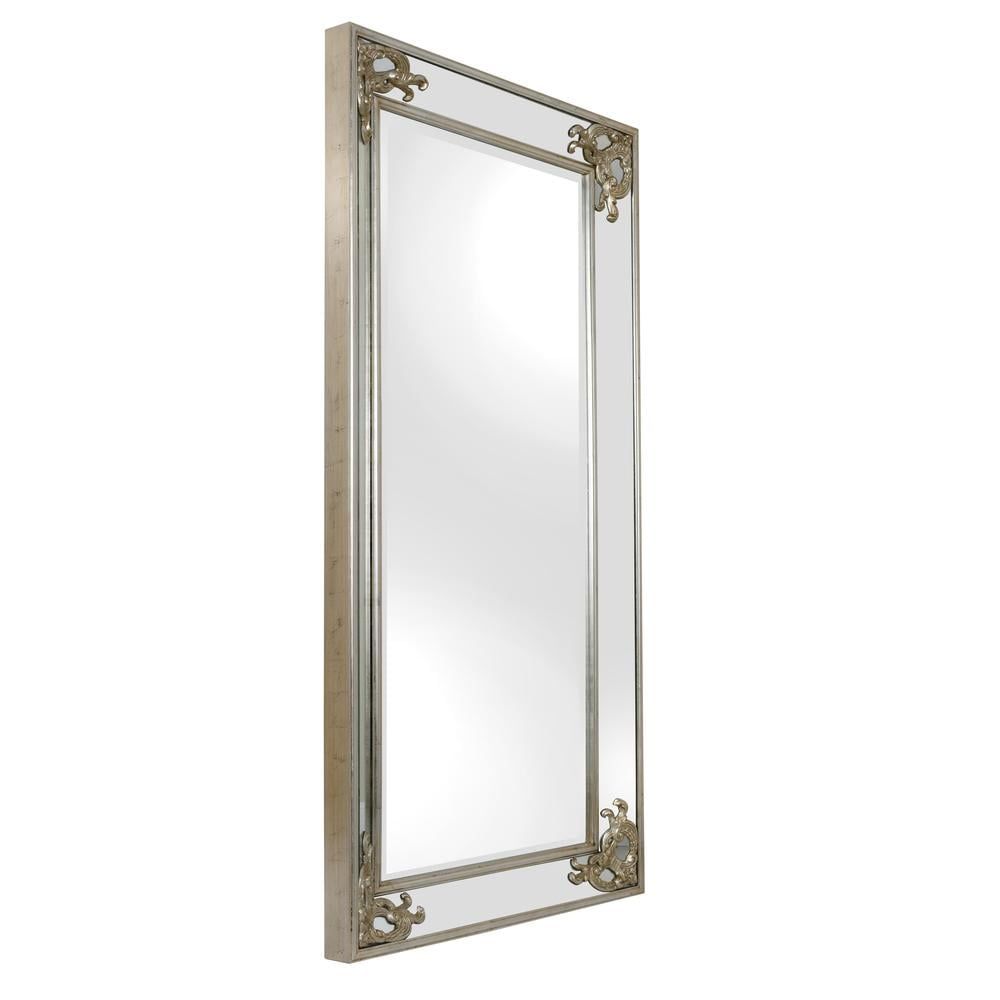 Monte Carlo Silver Leaf Rectangular Wood Mirror