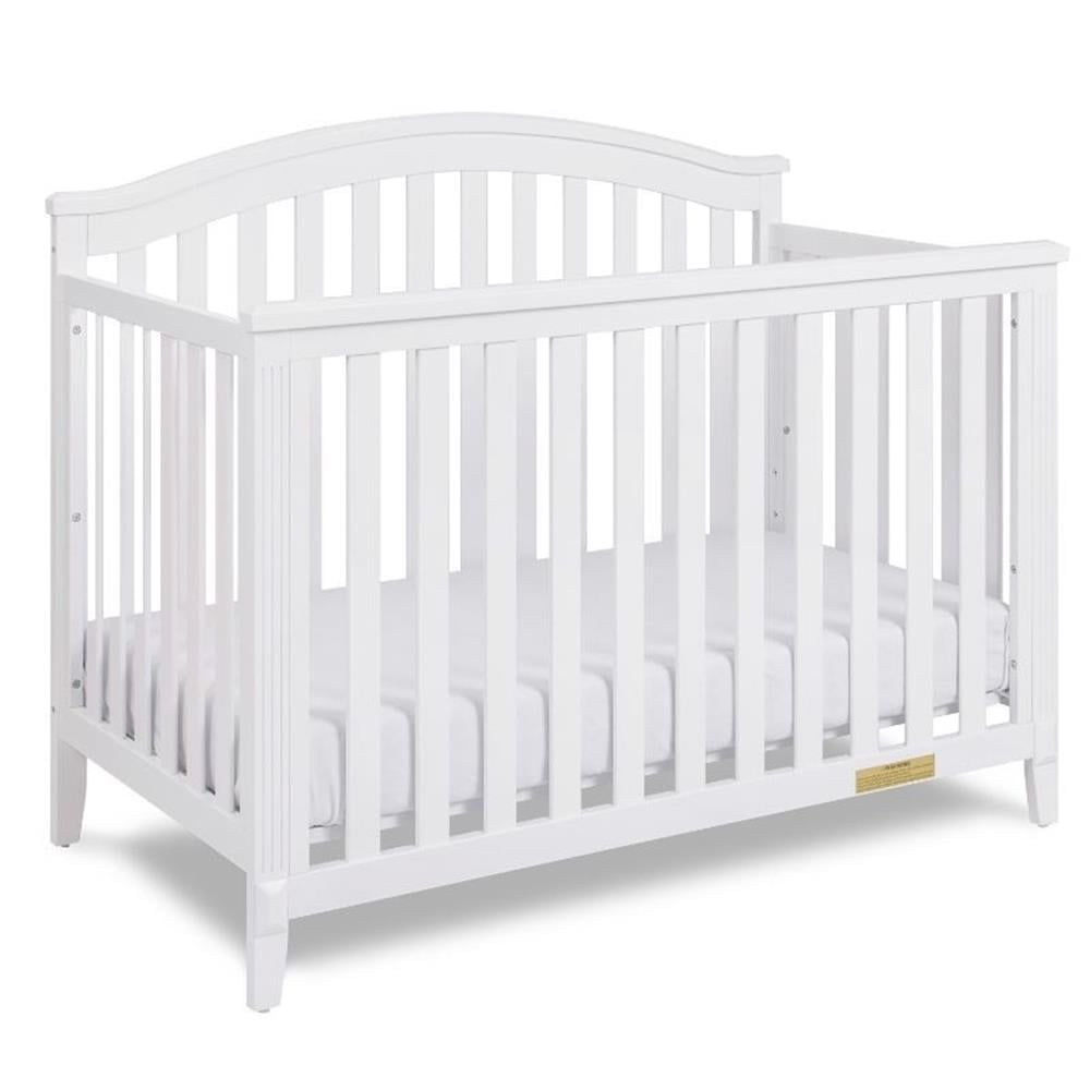 White Pine 4-in-1 Convertible Crib with Guardrail