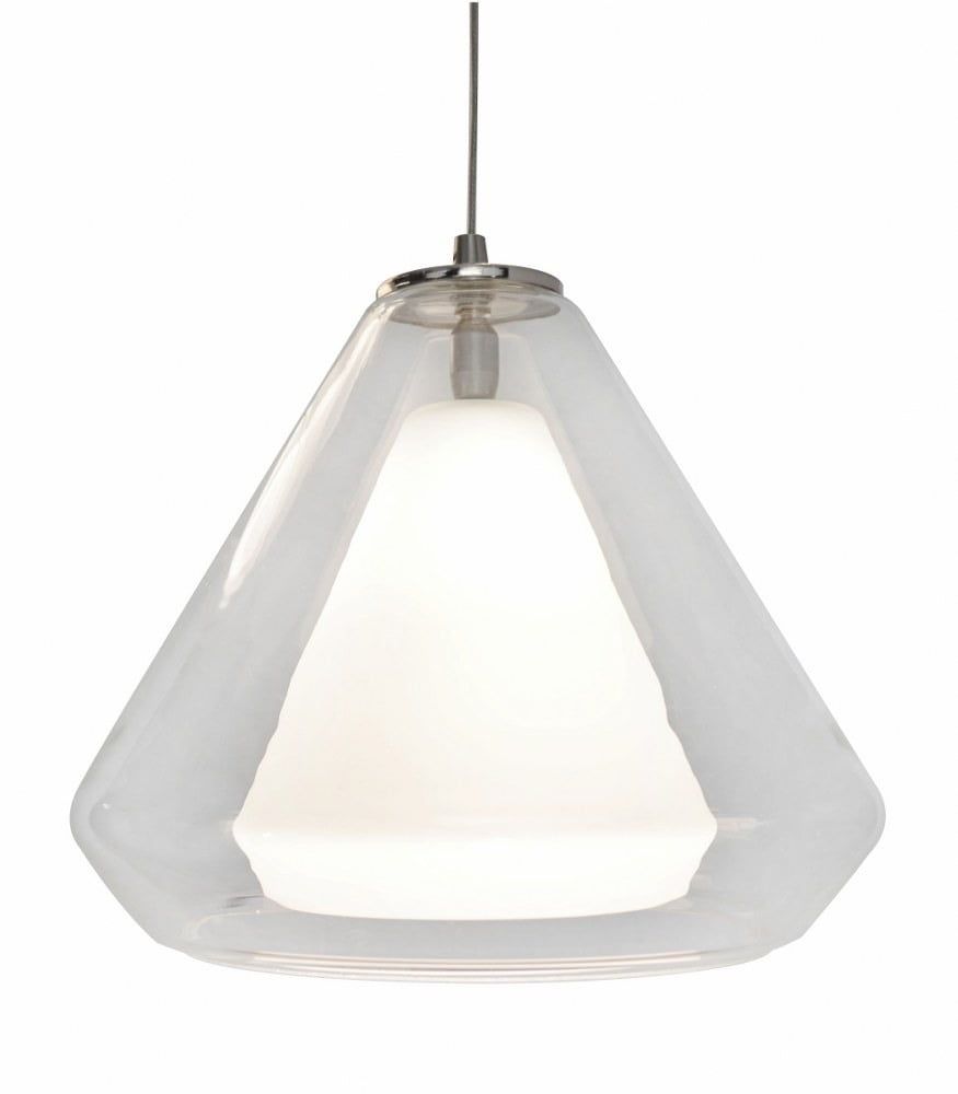 Armitage Satin Nickel 4000K LED Pendant with Clear Glass