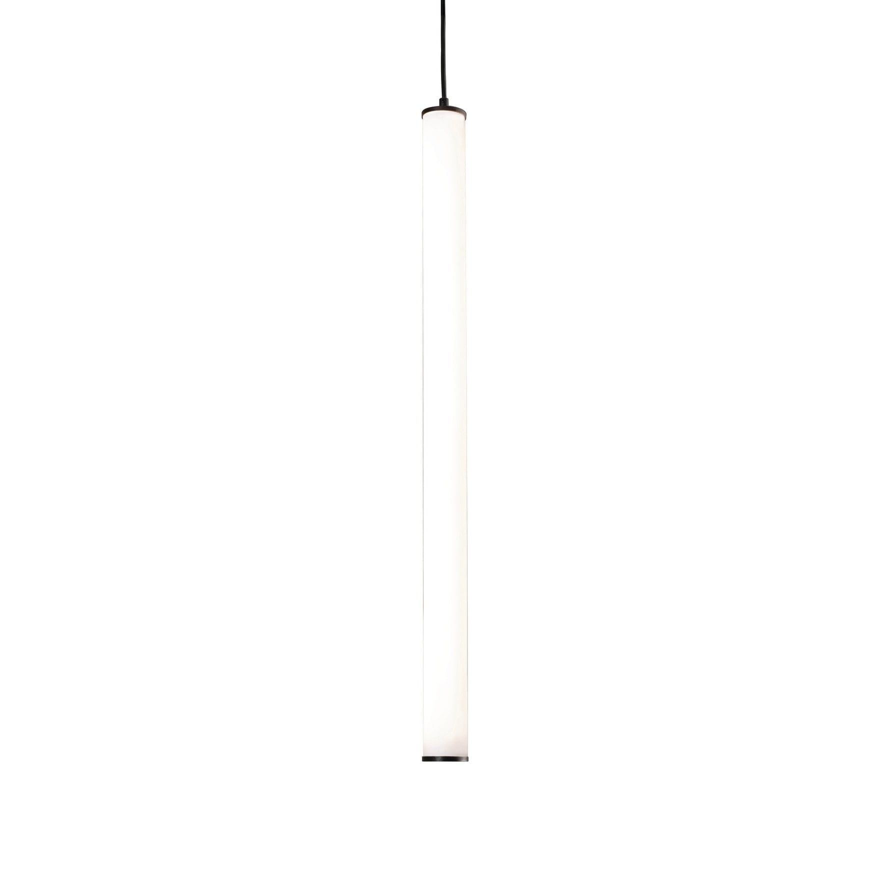 Sleek Satin Nickel 36" LED Mini Pendant Light for Indoor/Outdoor