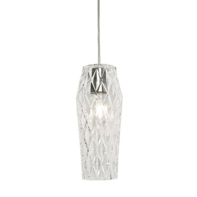 Satin Nickel Mini Jar Indoor/Outdoor 5" LED Pendant Light
