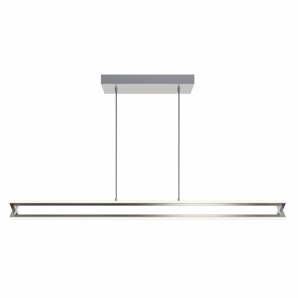 Cass Satin Nickel 48" Modern LED Linear Pendant Light