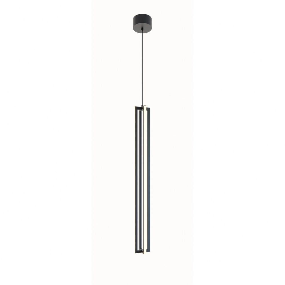 Cass 36" Satin Nickel LED Indoor/Outdoor Mini Pendant Light