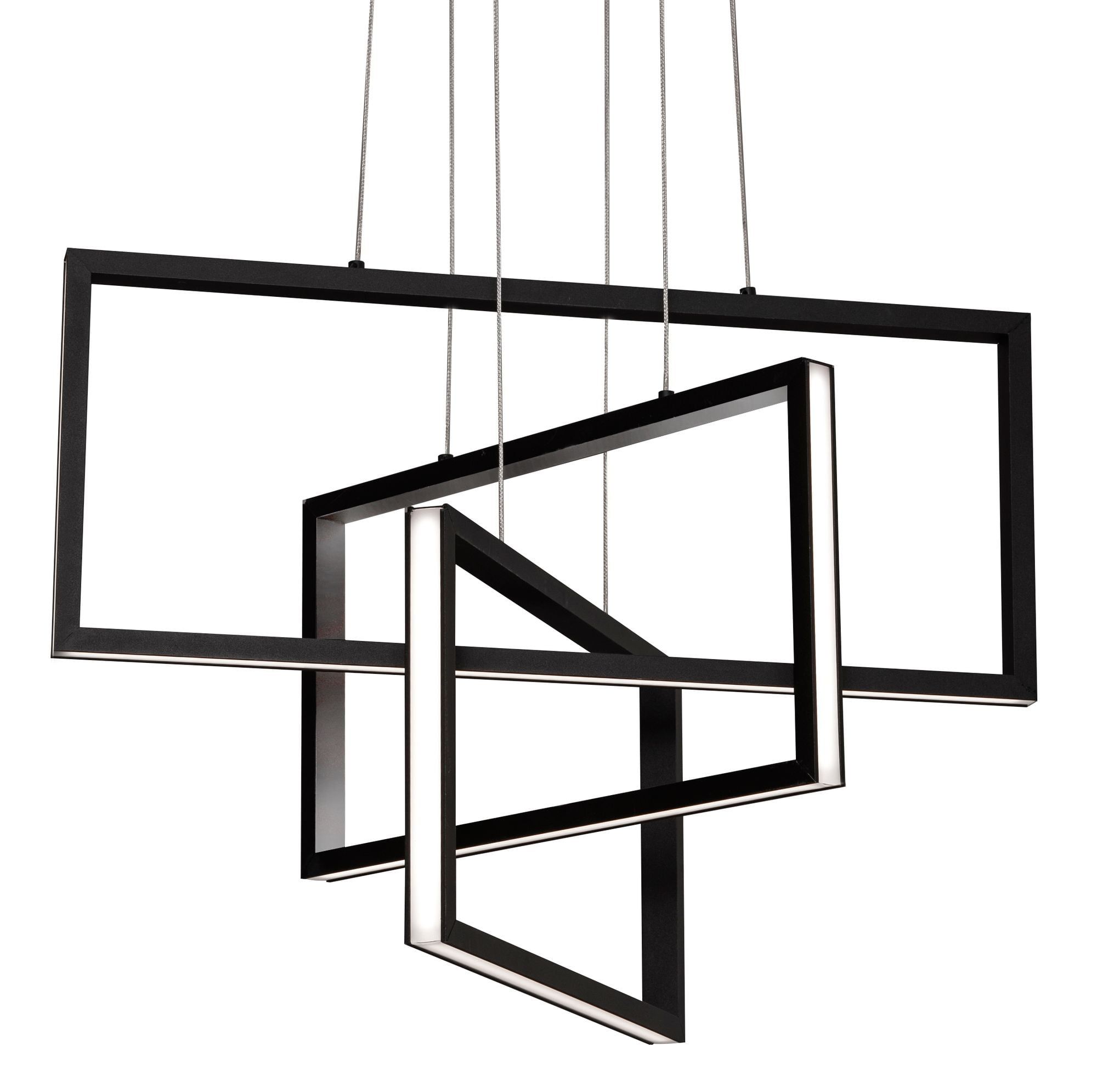 Cole Modern Gold & Black 24" LED Indoor/Outdoor Pendant Light