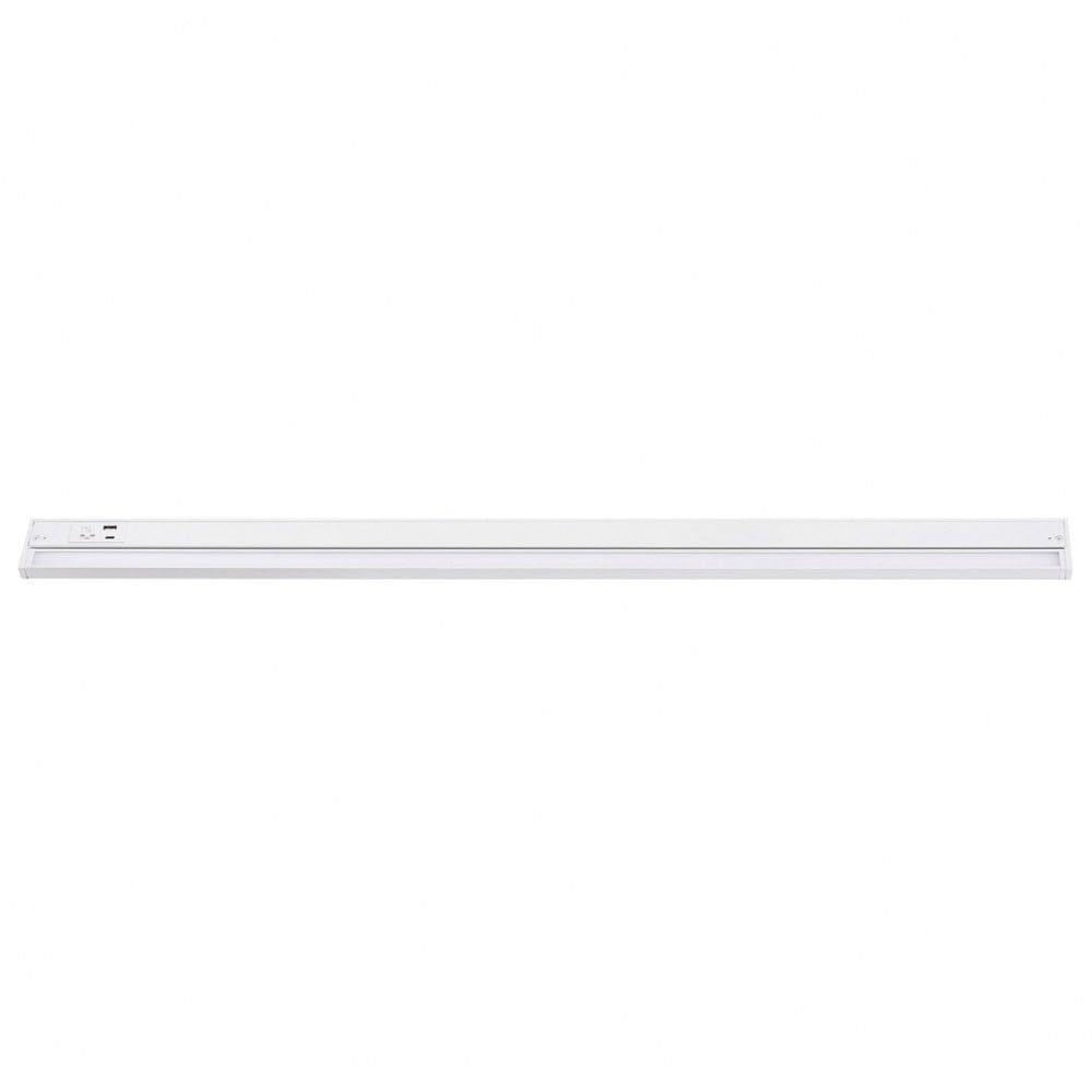 Elena 40-Inch White LED Under Cabinet Light with Frosted Acrylic Diffuser