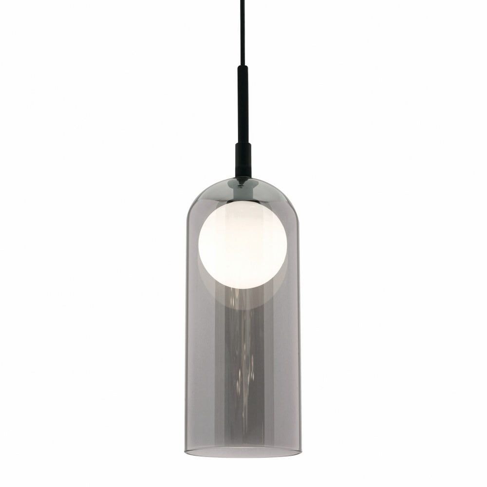 Brushed Nickel Mini Globe LED Pendant Light - Indoor/Outdoor