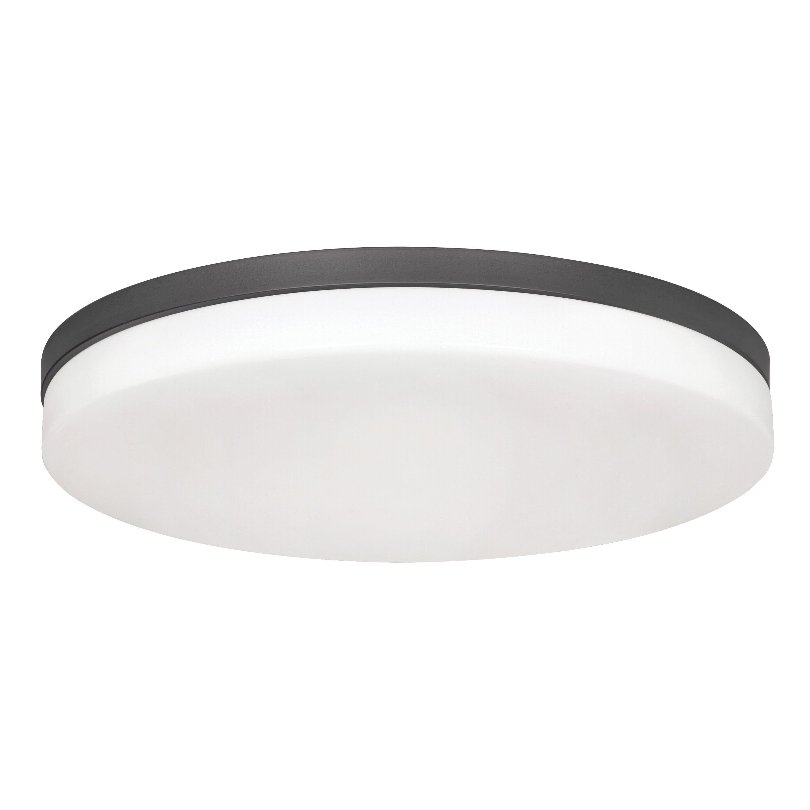 Oscar 19" Black LED Flush Mount Ceiling Light