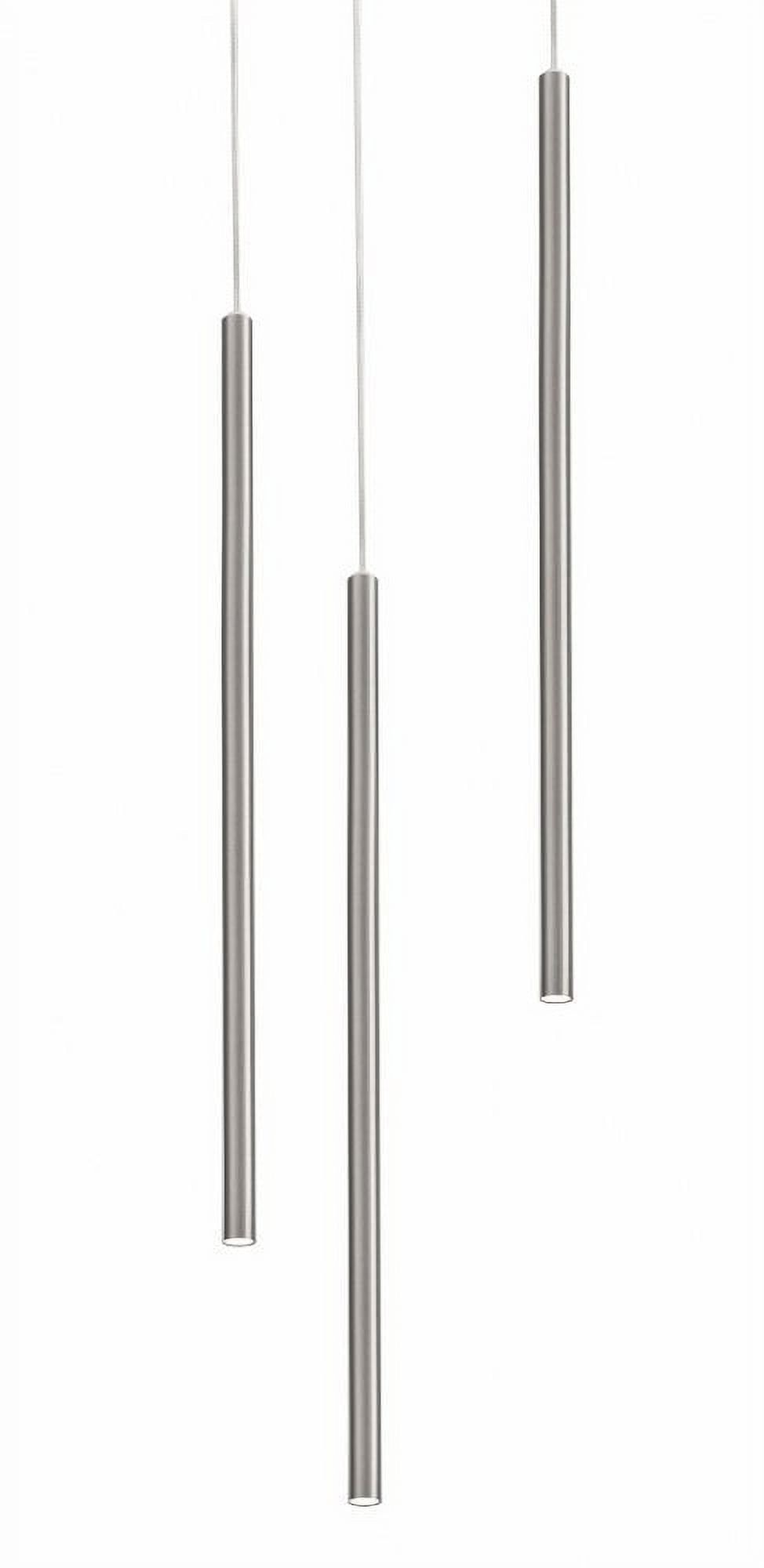 Satin Nickel 18" LED 3-Light Pendant