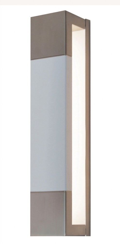 Satin Nickel 13.5'' Direct Wired Outdoor LED Wall Sconce