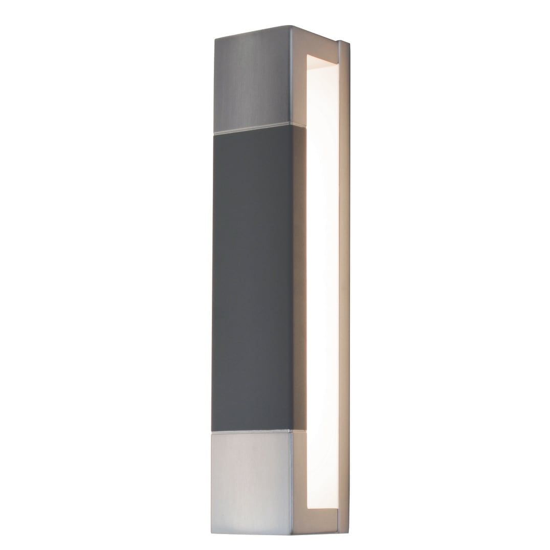 Sleek Satin Nickel 13.5" LED Wall Sconce with Dimmable Light