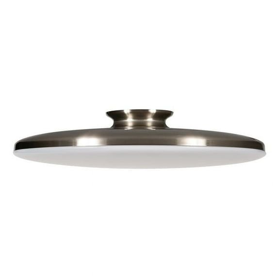 Satin Nickel 19" LED Flush Mount Ceiling Light