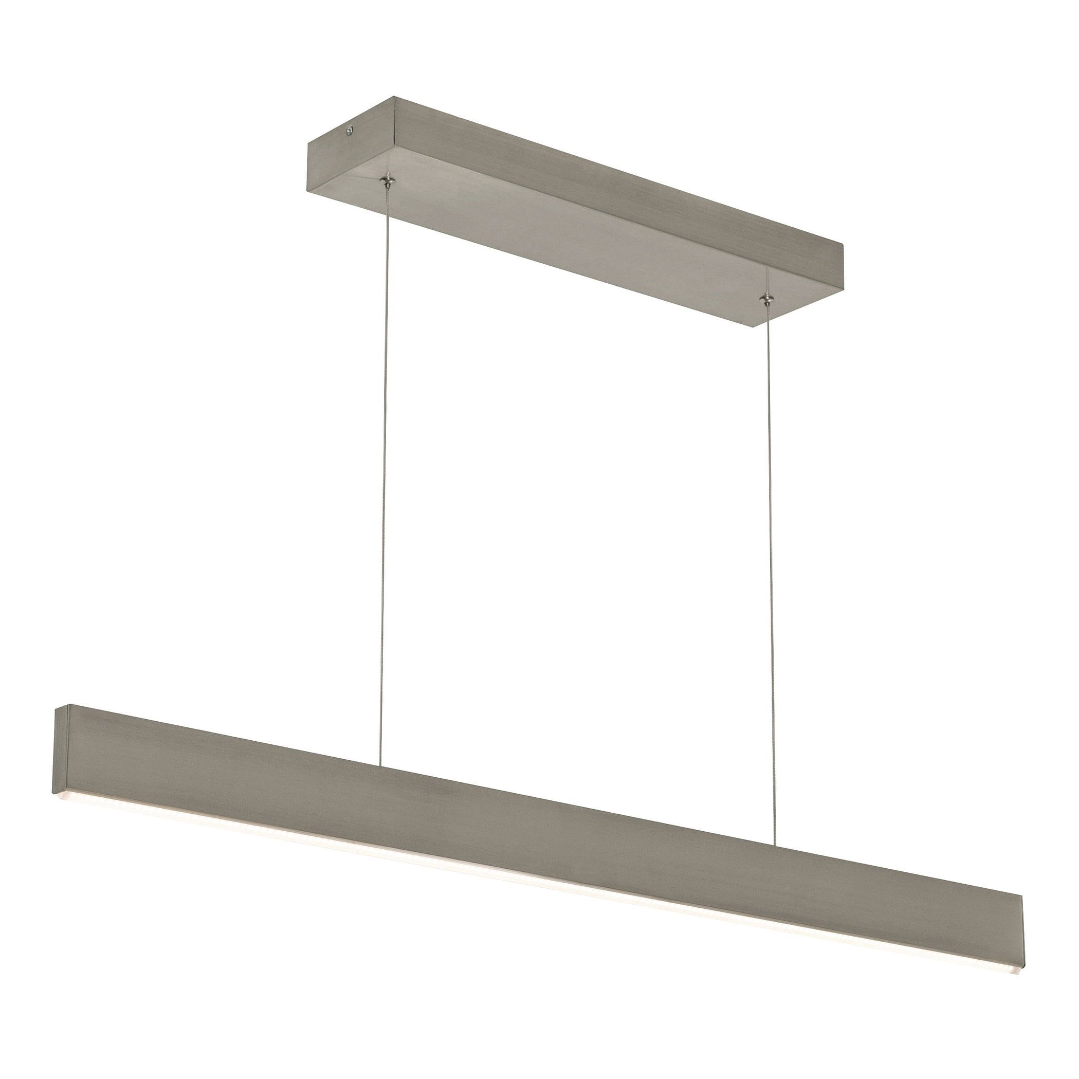 Stealth 36" Satin Nickel Modern Indoor/Outdoor LED Pendant