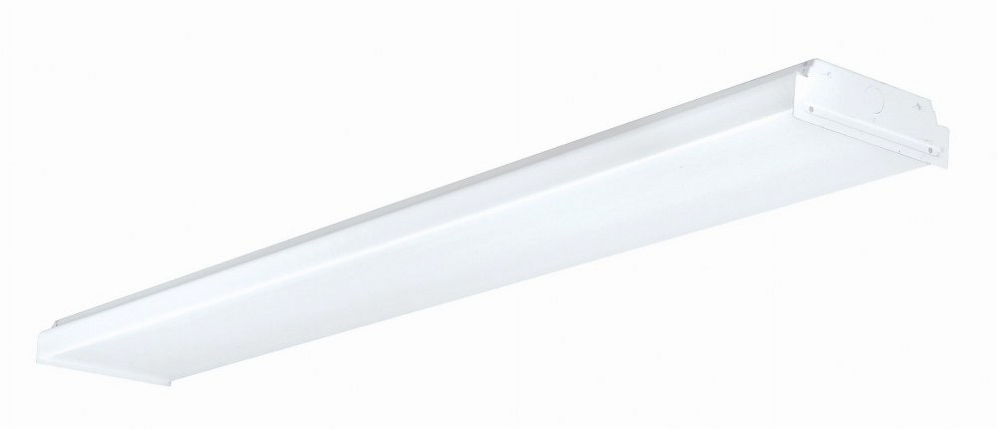 White Glass 48-Inch LED Flush Mount Light