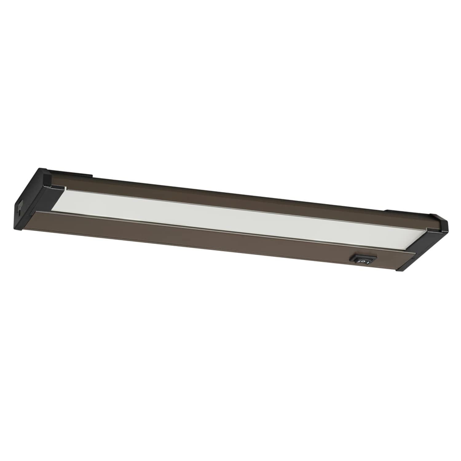 32-Inch Oil-Rubbed Bronze Under Cabinet Light with White Glass Diffuser