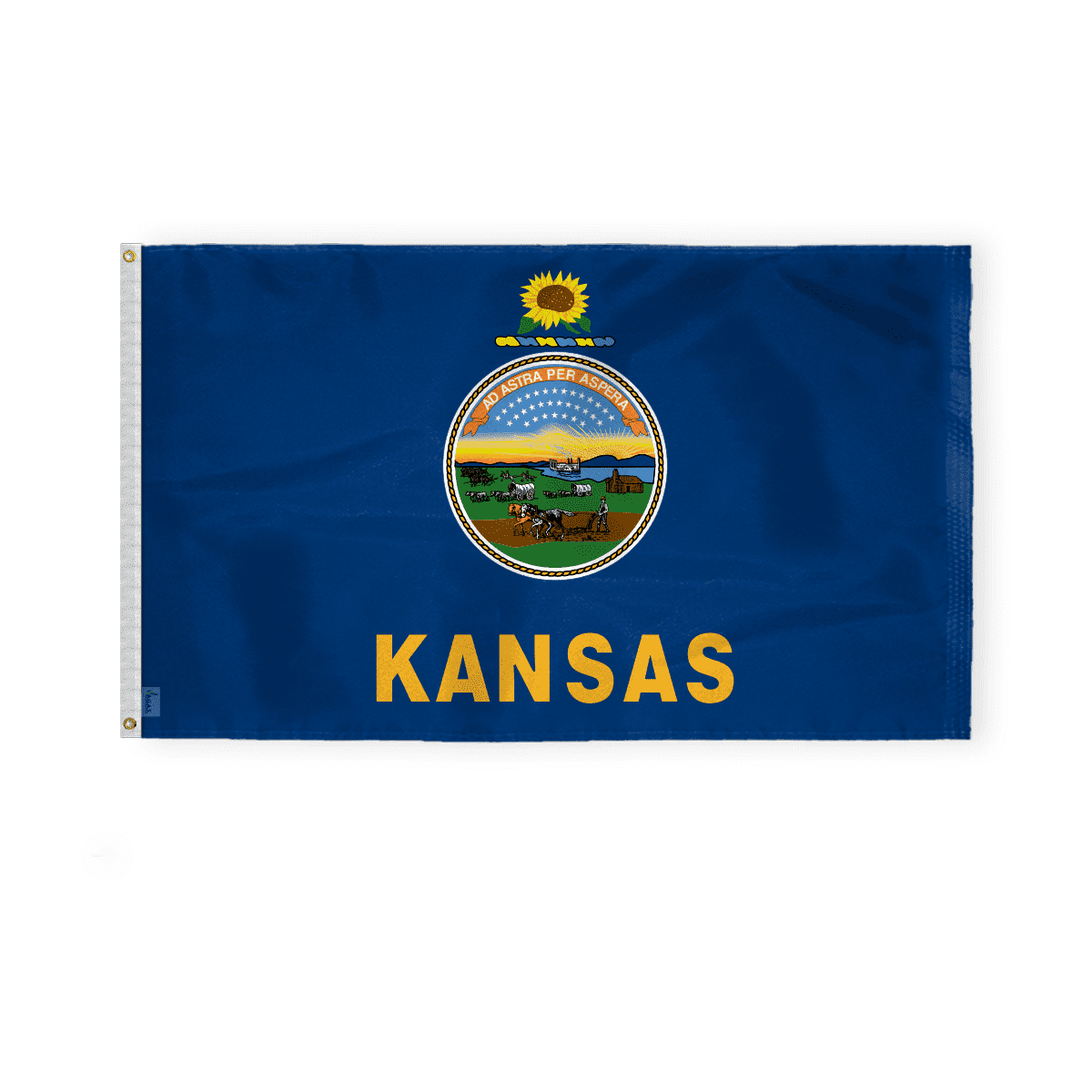 Kansas State Flag 3x5 Feet Polyester Outdoor Banner