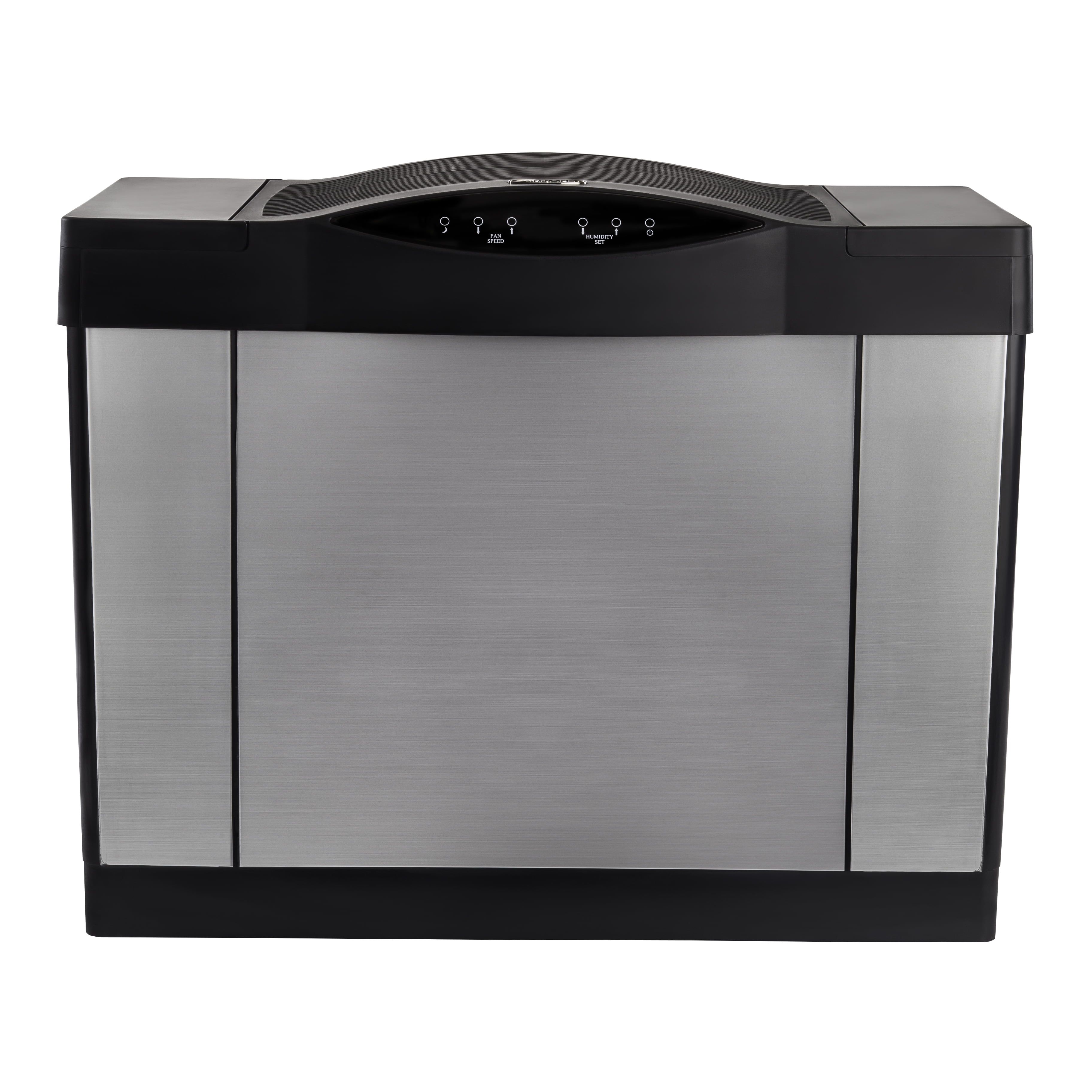 AIRCARE Black and Brushed Nickel Evaporative Humidifier with Digital Controls