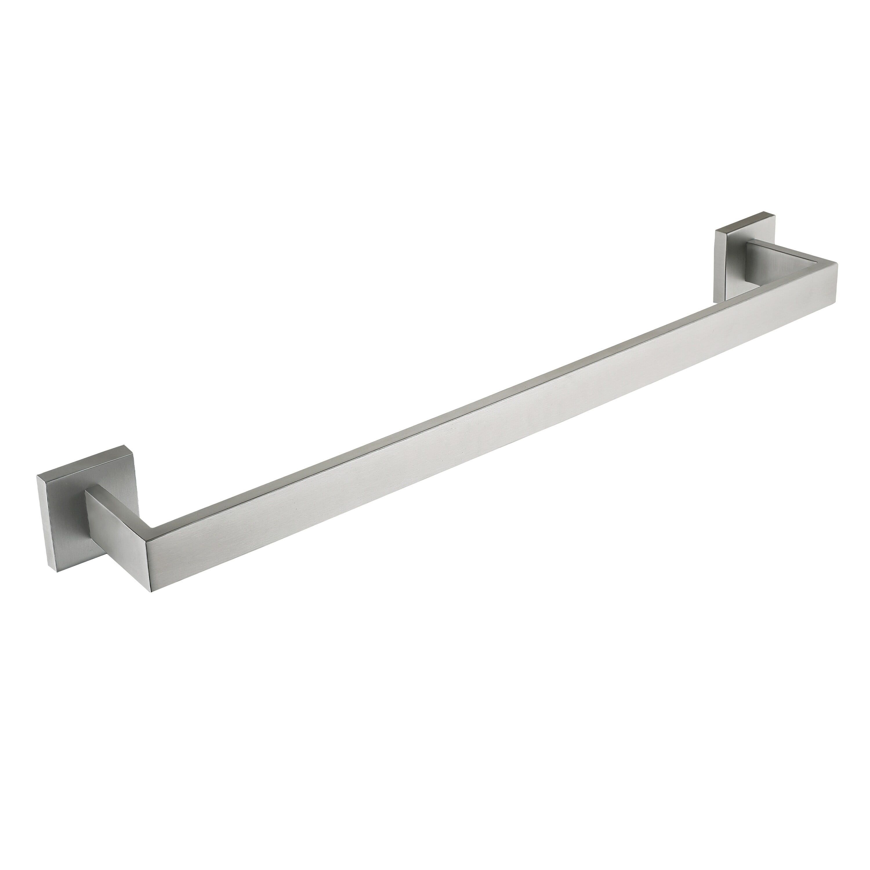 Silver Stainless Steel 24-Inch Wall Mounted Towel Bar