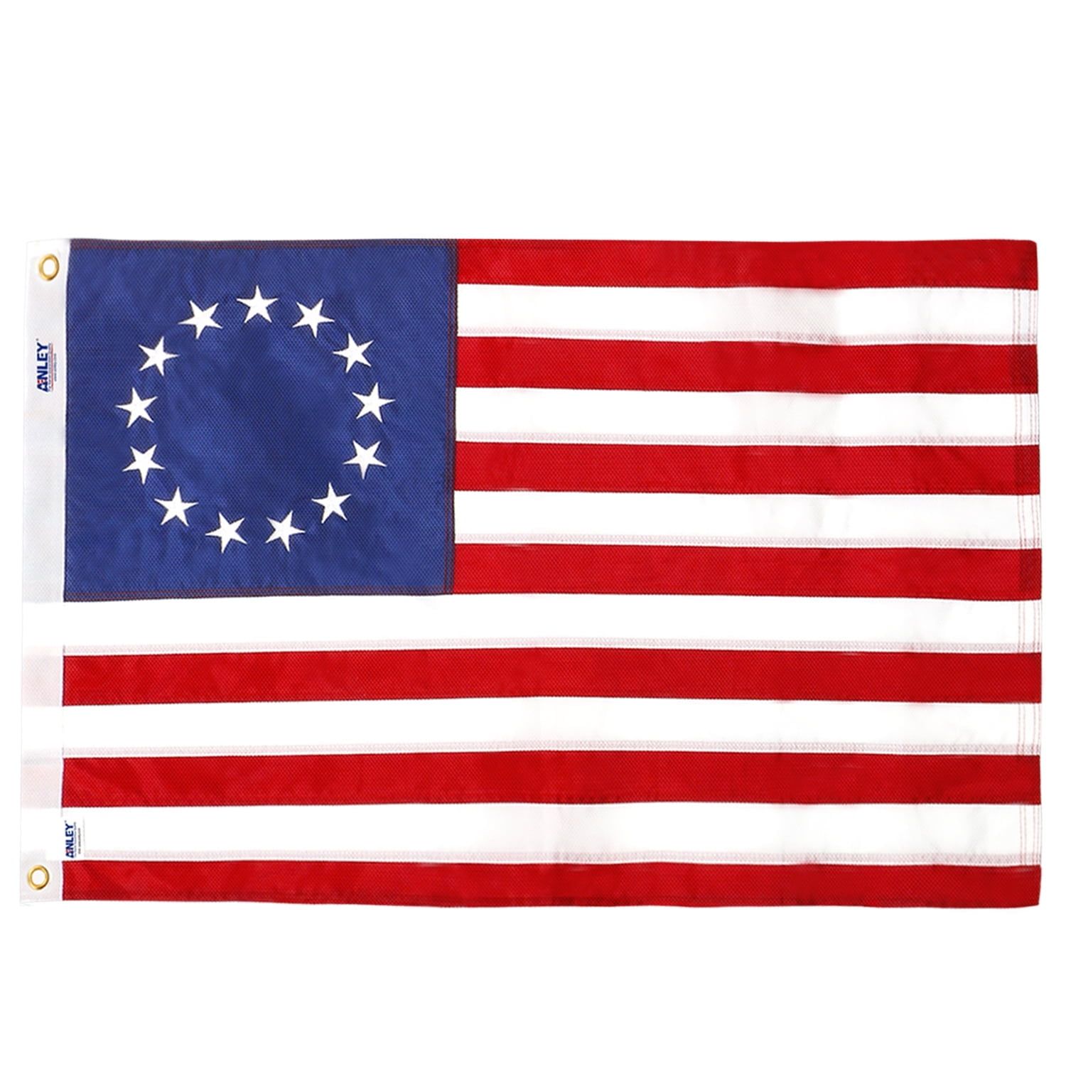 Betsy Ross 2x3 Foot Red White Blue Embroidered Nylon Flag