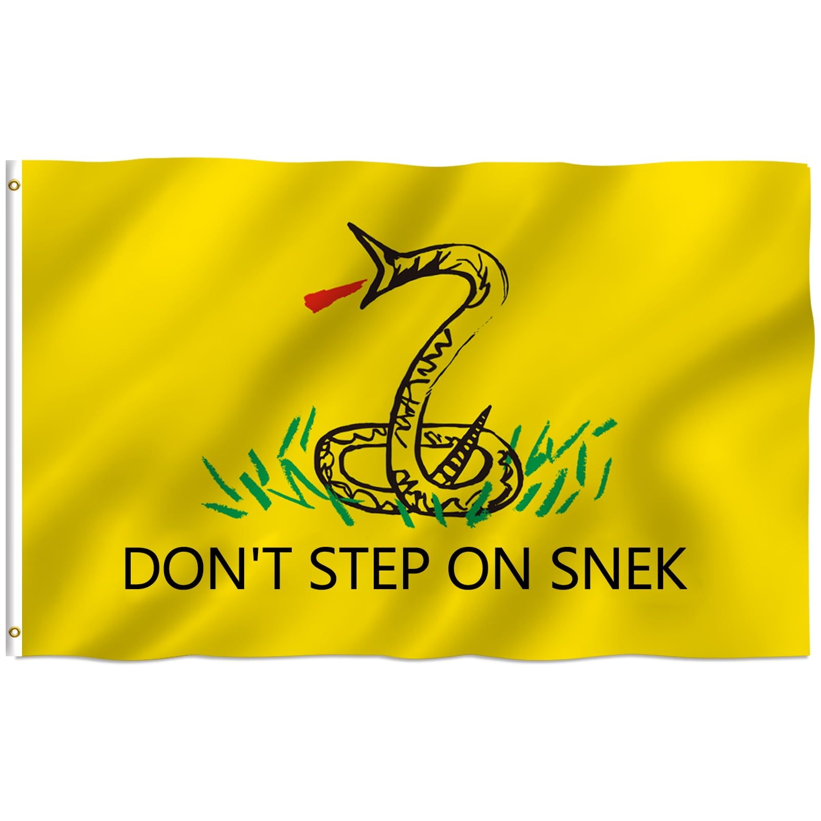 Anley 3x5 Foot Don't Step on Snek Polyester Flag with Brass Grommets