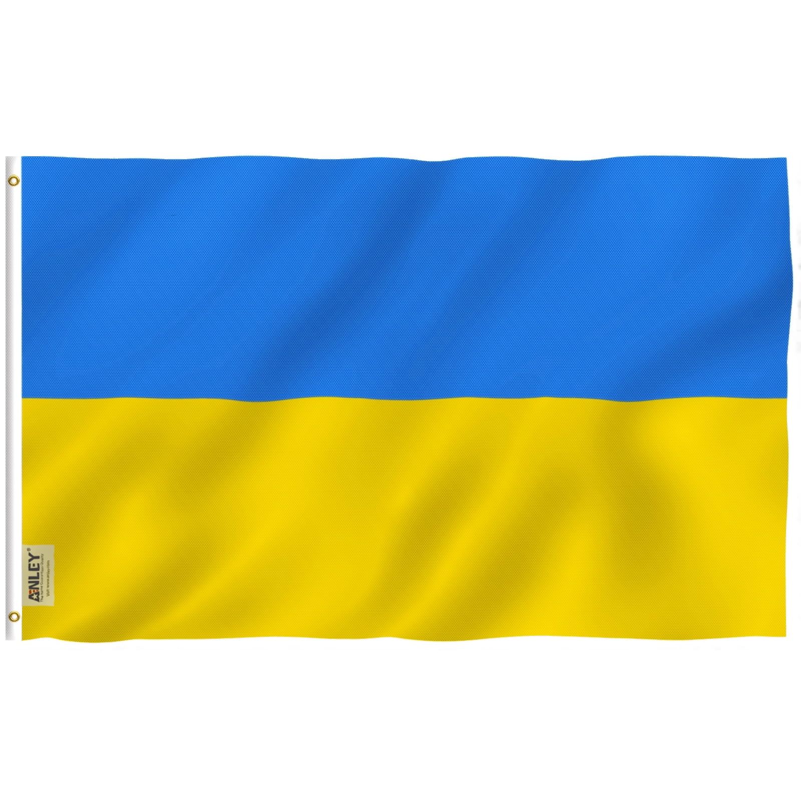 Fly Breeze 3x5 Foot Ukraine Flag with Brass Grommets